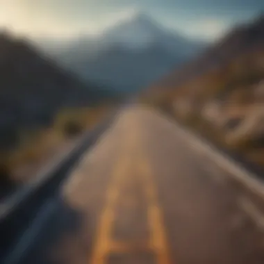 Roadmap to Success A roadmap leading to a mountain peak symbolizing achievable goals