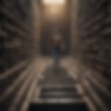 Thriving in a Competitive World Confident individual navigating through a maze