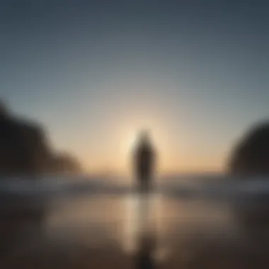 Embracing Limitless Possibilities Silhouette of a person looking at the horizon