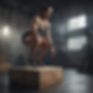 Mastering Functional Training Crossfit athlete doing box jumps