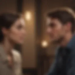 Two individuals engaged in a thoughtful discussion