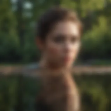 Self-Reflection and Growth A serene landscape symbolizing self-reflection and personal growth