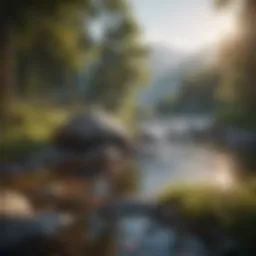 A serene landscape symbolizing inner peace and resilience