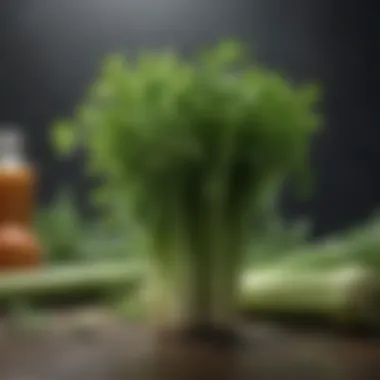 The Essence of Nutrients in Celery Stalks Nutrient-rich celery stalks