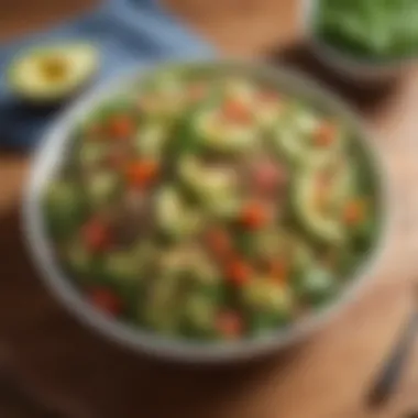 Nutrient-Rich Quinoa and Avocado Salad Fresh Vegetable Salad with Quinoa and Avocado