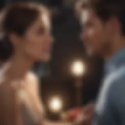 Couple in deep conversation