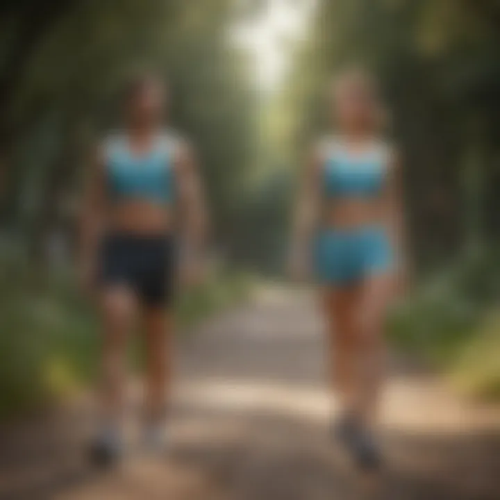 Couple Exercising Together Outdoors