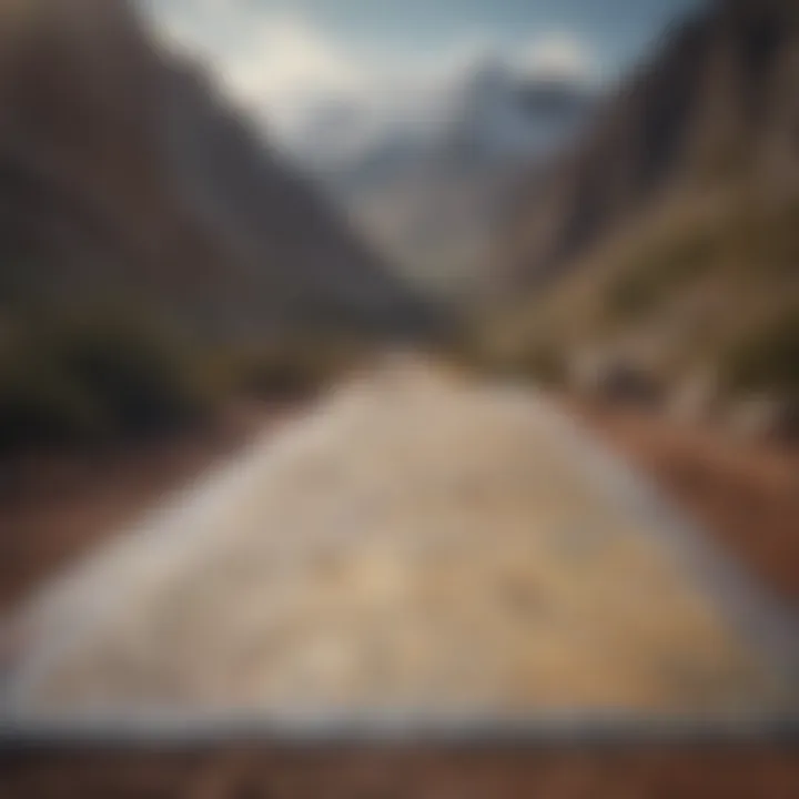 A roadmap illustrating the journey of goal setting