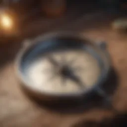 Illustration of a compass representing direction and guidance