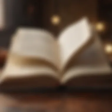 Empowering Words of Wisdom An open book with motivational quotes about self-empowerment.