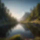 A serene landscape symbolizing inner peace and confidence.