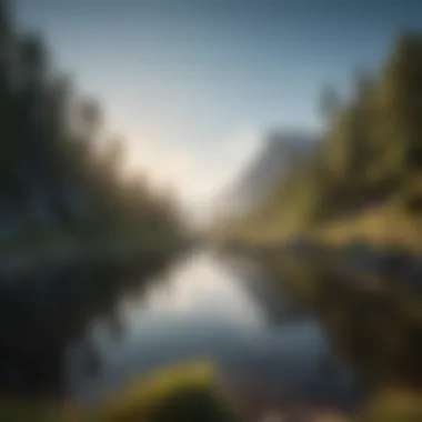 Inner Peace and Confidence A serene landscape symbolizing inner peace and confidence.