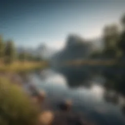 A serene landscape symbolizing tranquility and positivity