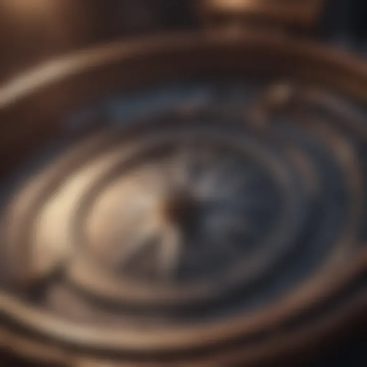 A compass pointing towards success, illustrating guidance
