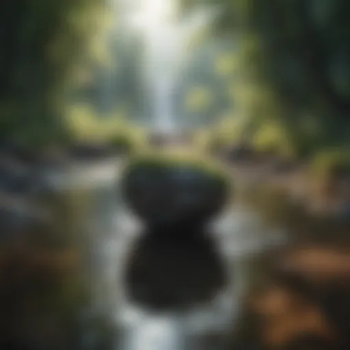 A serene landscape symbolizing tranquility and focus