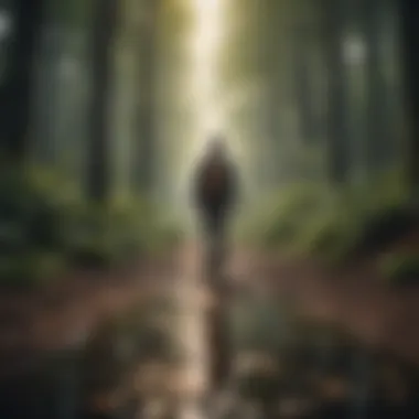 Cultivating Self-Awareness A reflective moment in nature indicating self-awareness