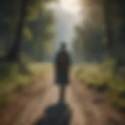 A serene landscape symbolizing personal journey