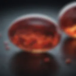 Natural ingredients in a Krill Oil capsule