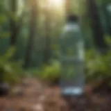 Eco-Friendly Water Bottle on Nature Background