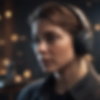 Visuals showcasing active listening techniques