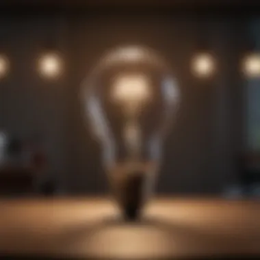 A light bulb glowing, indicating innovative ideas and mindset