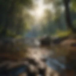 A serene landscape representing mental tranquility