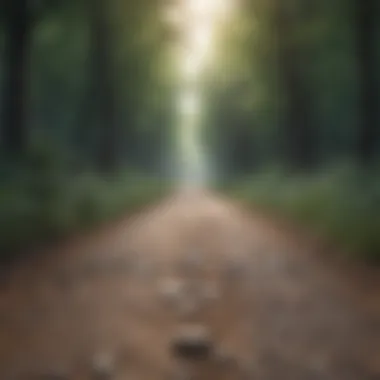 Navigating the Path to Mental Health An abstract representation of a journey towards mental wellness.