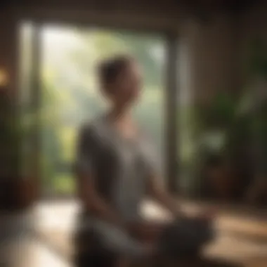 Embracing Mindfulness for Emotional Clarity An individual practicing mindfulness meditation in a calm environment.