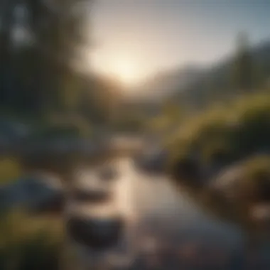 Finding Peace in Nature A serene landscape symbolizing tranquility and hope.