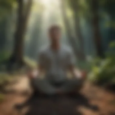 Cultivating Mental Clarity A person meditating to enhance focus