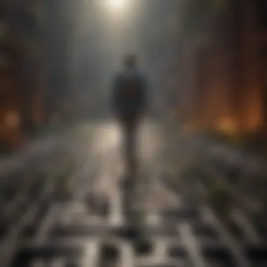 Empower Your Journey with a Mentor's Guidance Through Challenges Empowering mentor guiding through maze
