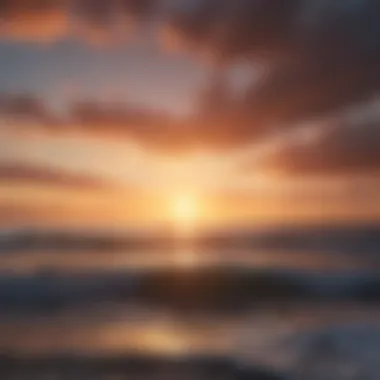 Dawn of Hope A vibrant sunrise over a calm ocean, symbolizing hope and new beginnings
