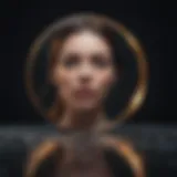 Abstract concept of self-reflection and personal growth