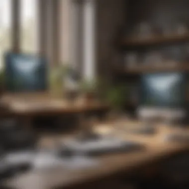 Creating an Organized and Productive Environment An organized workspace emphasizing productivity