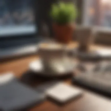 Strategic Planning for Time Management A strategic planner on a desk with a cup of coffee