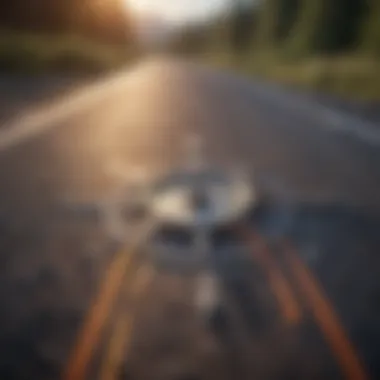 Navigating Leadership Paths Leadership journey map with compass guiding the way