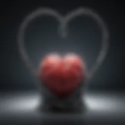 Symbol of emotional intelligence represented by a brain and heart entwined