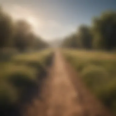 Choices in Love Two pathways diverging in a serene landscape, symbolizing choices in love