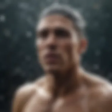 Athlete Engaging in Cold Water Immersion Athlete engaging in cold water immersion