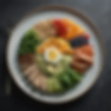 Artful Presentation of Alkaline Meals A beautifully arranged plate featuring alkaline-friendly foods.