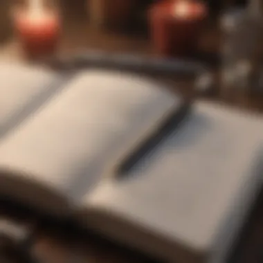Journaling for Self-Reflection A journal with motivational quotes and a pen