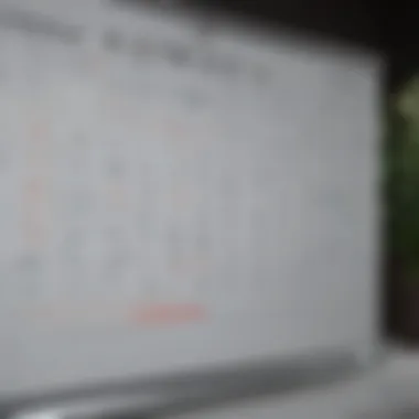 A digital calendar filled with scheduled tasks and appointments reflecting time management.