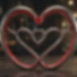 Symbolizing commitment with intertwined hearts