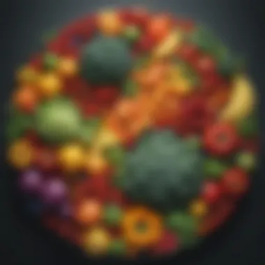 Vibrant Array of Alkaline Fruits and Vegetables Vibrant array of alkaline fruits and vegetables