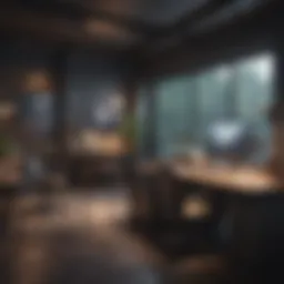 A vibrant workspace showcasing collaboration and creativity