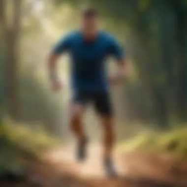 Physical Activity and Energy Levels An individual exercising outdoors, showcasing physical energy