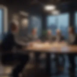 A thought-provoking business meeting