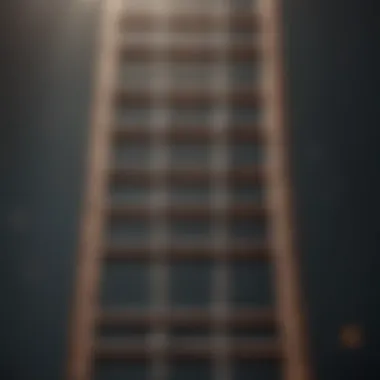 Climbing the Ladder to Success A ladder representing the climb towards financial success