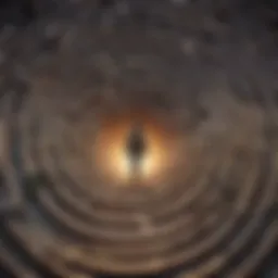 Illustration of a labyrinth representing the complex journey of self-discovery
