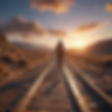 Navigating Towards Career Fulfillment Pathway leading toward a bright horizon